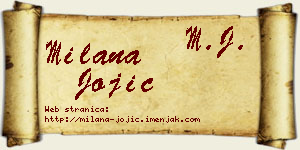 Milana Jojić vizit kartica